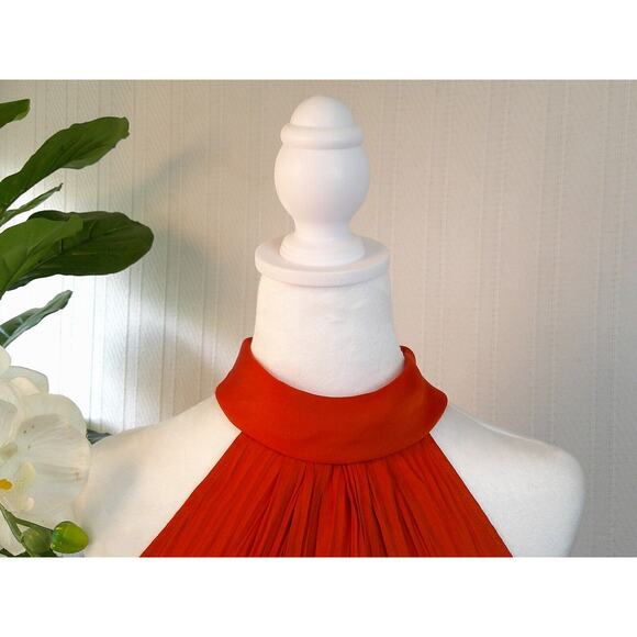 NWT Worthington Burnt Orange High Neck Sleeveless Blouse -Medium RTL $44 - Picture 4 of 13